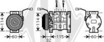 Diederichs DCK1524 - Компресор, климатизация vvparts.bg