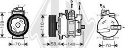 Diederichs DCK1578 - Компресор, климатизация vvparts.bg