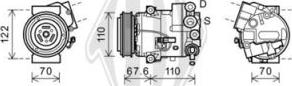 Diederichs DCK1695 - Компресор, климатизация vvparts.bg