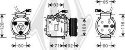 Diederichs DCK1696 - Компресор, климатизация vvparts.bg