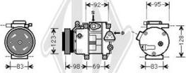 Diederichs DCK1644 - Компресор, климатизация vvparts.bg