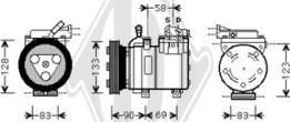 Diederichs DCK1645 - Компресор, климатизация vvparts.bg