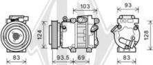 Diederichs DCK1643 - Компресор, климатизация vvparts.bg