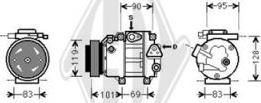 Diederichs DCK1642 - Компресор, климатизация vvparts.bg