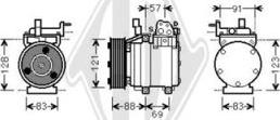 Diederichs DCK1647 - Компресор, климатизация vvparts.bg