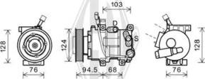 Diederichs DCK1652 - Компресор, климатизация vvparts.bg