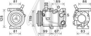 Diederichs DCK1664 - Компресор, климатизация vvparts.bg