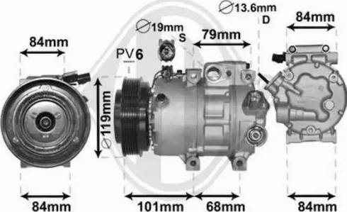 Diederichs DCK1660 - Компресор, климатизация vvparts.bg