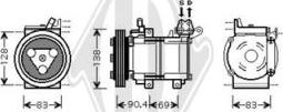 Diederichs DCK1667 - Компресор, климатизация vvparts.bg