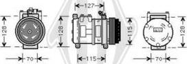 Diederichs DCK1608 - Компресор, климатизация vvparts.bg