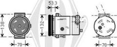 Diederichs DCK1611 - Компресор, климатизация vvparts.bg