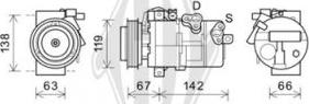 Diederichs DCK1686 - Компресор, климатизация vvparts.bg