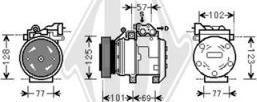 Diederichs DCK1680 - Компресор, климатизация vvparts.bg