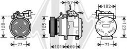 Diederichs DCK1635 - Компресор, климатизация vvparts.bg