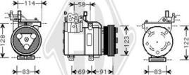 Diederichs DCK1630 - Компресор, климатизация vvparts.bg