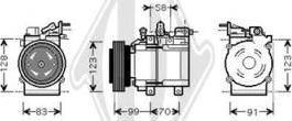 Diederichs DCK1631 - Компресор, климатизация vvparts.bg