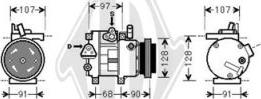 Diederichs DCK1638 - Компресор, климатизация vvparts.bg