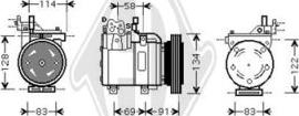 Diederichs DCK1633 - Компресор, климатизация vvparts.bg