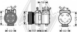 Diederichs DCK1629 - Компресор, климатизация vvparts.bg