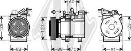 Diederichs DCK1624 - Компресор, климатизация vvparts.bg