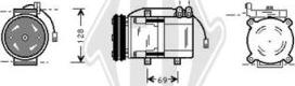 Diederichs DCK1620 - Компресор, климатизация vvparts.bg