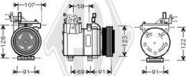 Diederichs DCK1628 - Компресор, климатизация vvparts.bg