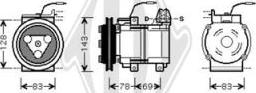 Diederichs DCK1623 - Компресор, климатизация vvparts.bg