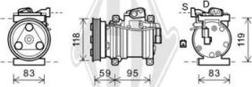 Diederichs DCK1679 - Компресор, климатизация vvparts.bg