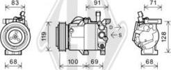 Diederichs DCK1674 - Компресор, климатизация vvparts.bg