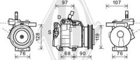 Diederichs DCK1676 - Компресор, климатизация vvparts.bg