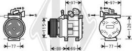 Diederichs DCK1671 - Компресор, климатизация vvparts.bg