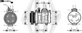 Diederichs DCK1092 - Компресор, климатизация vvparts.bg