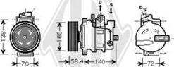 Diederichs DCK1048 - Компресор, климатизация vvparts.bg