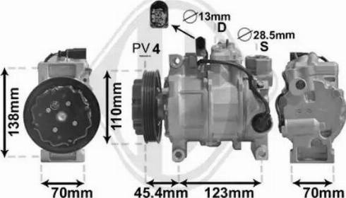 Diederichs DCK1047 - Компресор, климатизация vvparts.bg