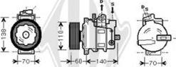 Diederichs DCK1050 - Компресор, климатизация vvparts.bg