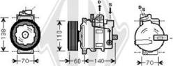 Diederichs DCK1052 - Компресор, климатизация vvparts.bg