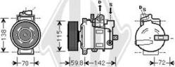 Diederichs DCK1061 - Компресор, климатизация vvparts.bg