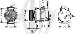 Diederichs DCK1067 - Компресор, климатизация vvparts.bg