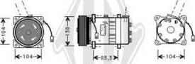 Diederichs DCK1003 - Компресор, климатизация vvparts.bg