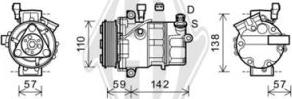 Diederichs DCK1014 - Компресор, климатизация vvparts.bg