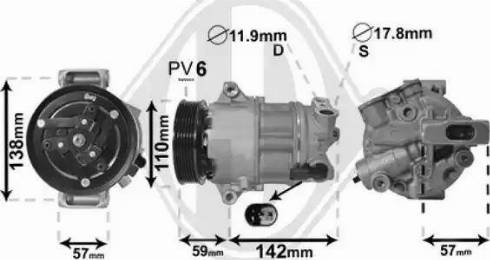 Diederichs DCK1016 - Компресор, климатизация vvparts.bg