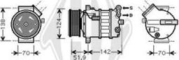 Diederichs DCK1011 - Компресор, климатизация vvparts.bg