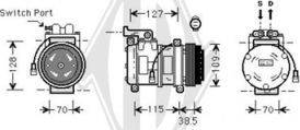 Diederichs DCK1018 - Компресор, климатизация vvparts.bg