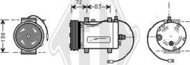 Diederichs DCK1036 - Компресор, климатизация vvparts.bg