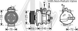 Diederichs DCK1074 - Компресор, климатизация vvparts.bg