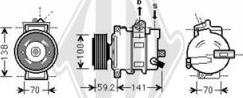 Diederichs DCK1073 - Компресор, климатизация vvparts.bg