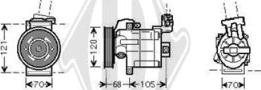 Diederichs DCK1193 - Компресор, климатизация vvparts.bg