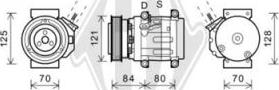 Diederichs DCK1155 - Компресор, климатизация vvparts.bg