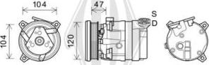 Diederichs DCK1158 - Компресор, климатизация vvparts.bg