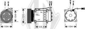 Diederichs DCK1165 - Компресор, климатизация vvparts.bg